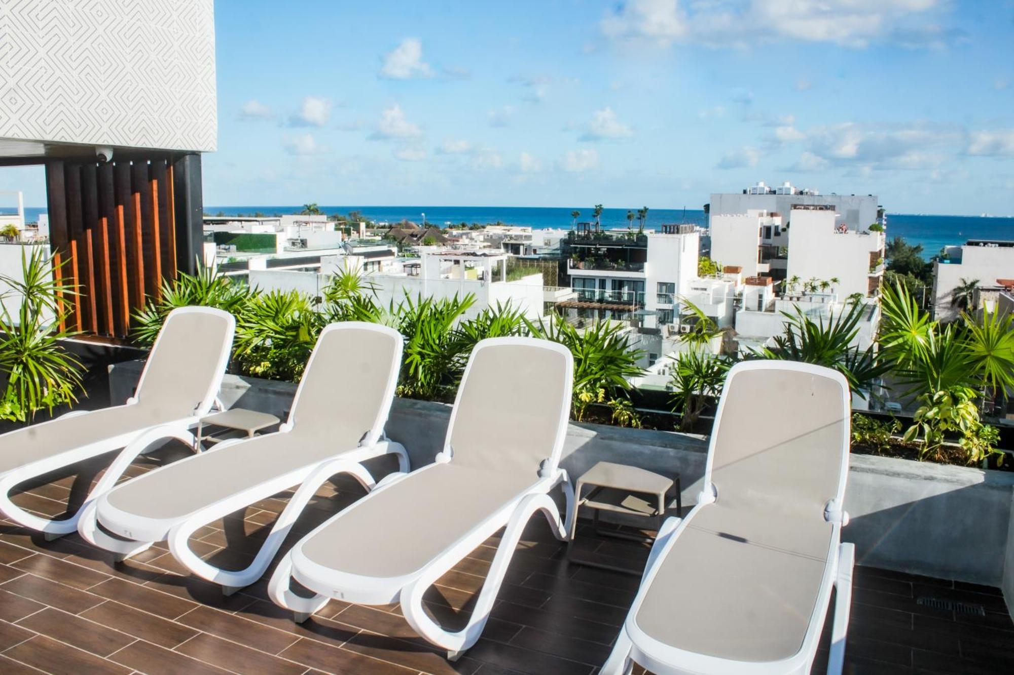 Big, Modern And Beautiful Beach Apartament 1Br Ocean View بلايا ديل كارمن المظهر الخارجي الصورة