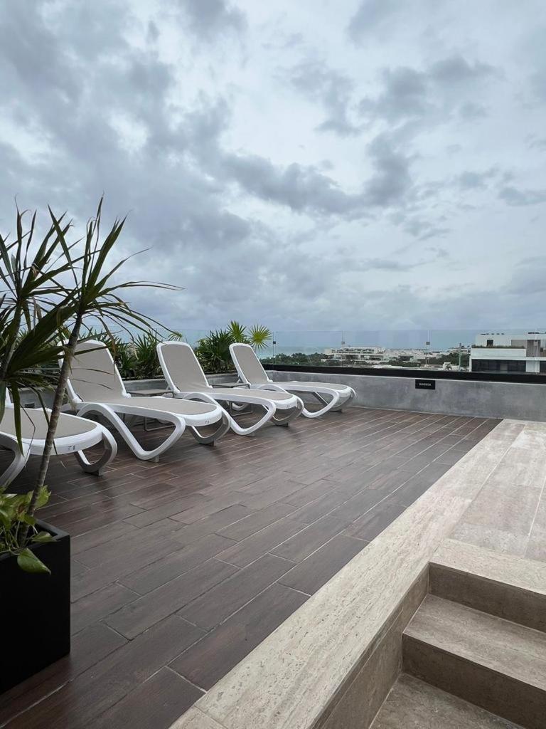Big, Modern And Beautiful Beach Apartament 1Br Ocean View بلايا ديل كارمن المظهر الخارجي الصورة